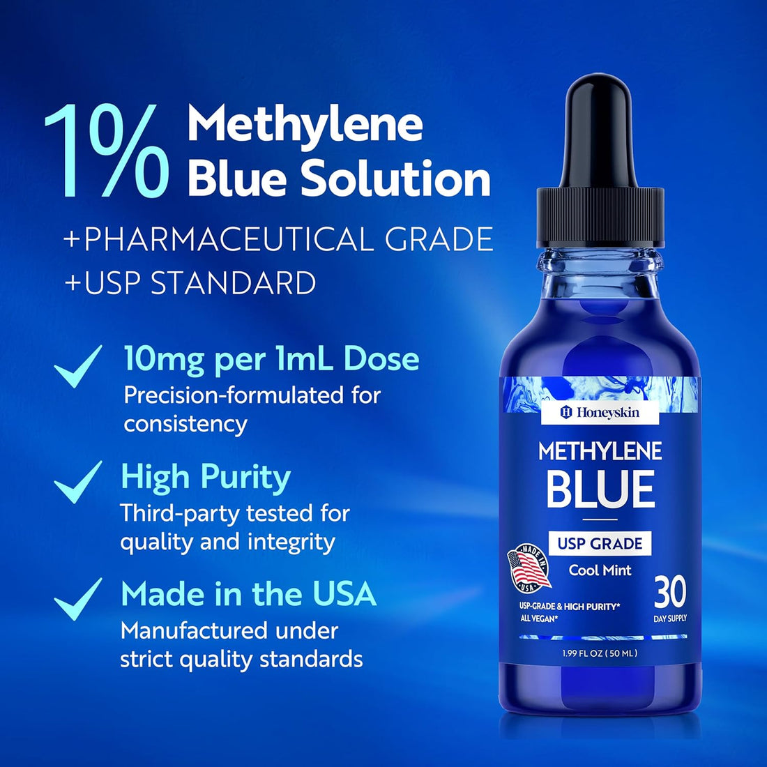 Honeyskin Methylene Blue Pharmaceutical Grade