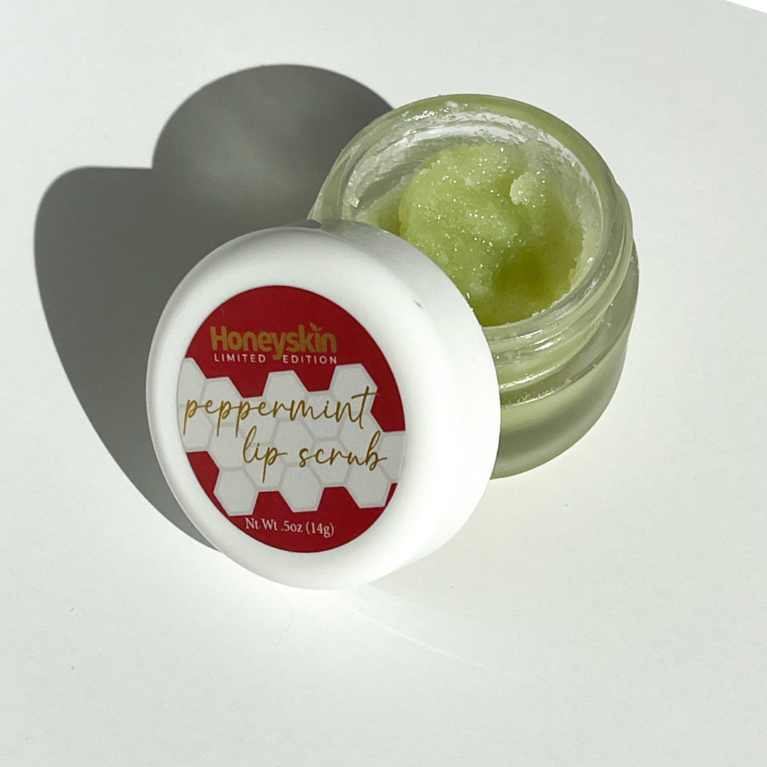 Soothing Peppermint Lip Scrub - Honeyskin