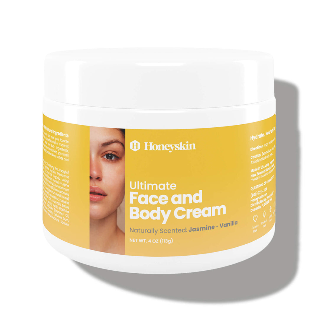 Ultimate Face and Body Cream - Jasmine Vanilla - Honeyskin