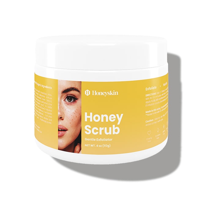 Hey Honey Skincare Propolis and Dead Sea Salt Microdermabrasion Facial  Scrub For Sensitive Skin | Non-Abrasive Exfoliating Aimed Brighten Acne  Scars