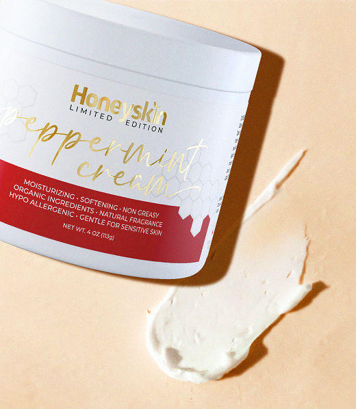 Peppermint Honey Moisturizing Face and Body Cream - Honeyskin