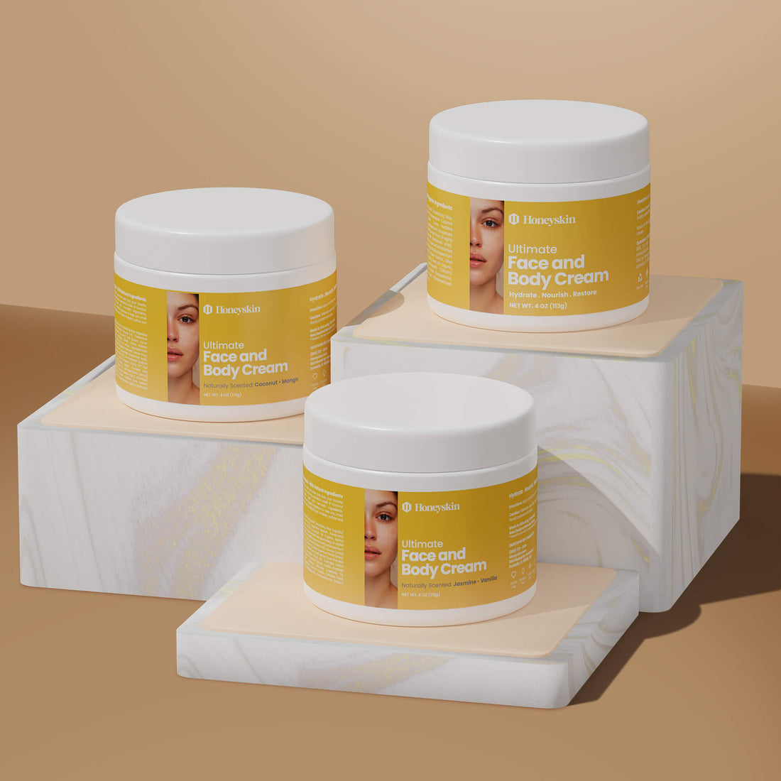 Ultimate Face & Body Cream Gift Set - Honeyskin